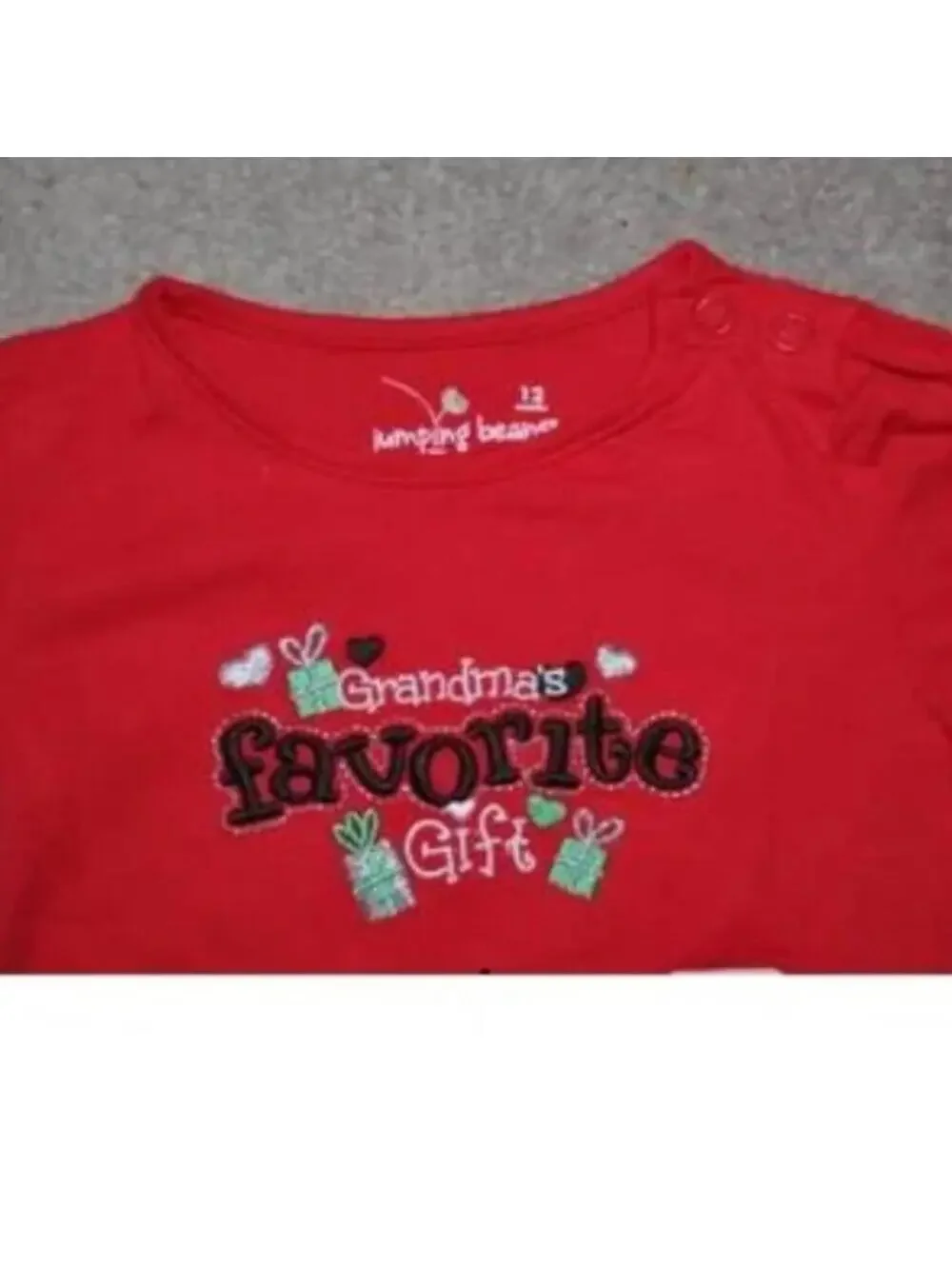 Carters 5 Pc Christmas Set Girls 18 months Pajamas, Bodysuit, Top, Pants Toddler